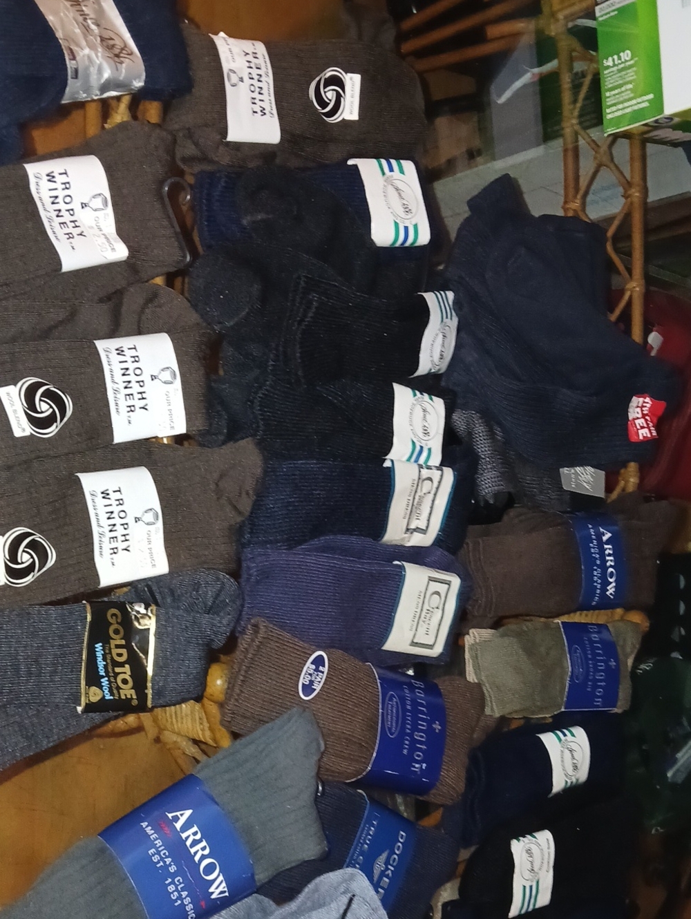 Vintage Socks. Wool/ Nylon. Various Colors